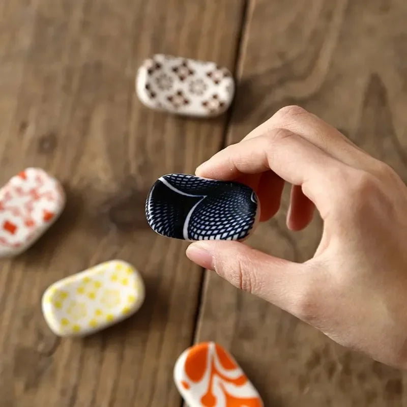 Japanese Ceramic Chopstick & Spoon Rest Holder – Oval & Square Chopstick Rest Holder Axl