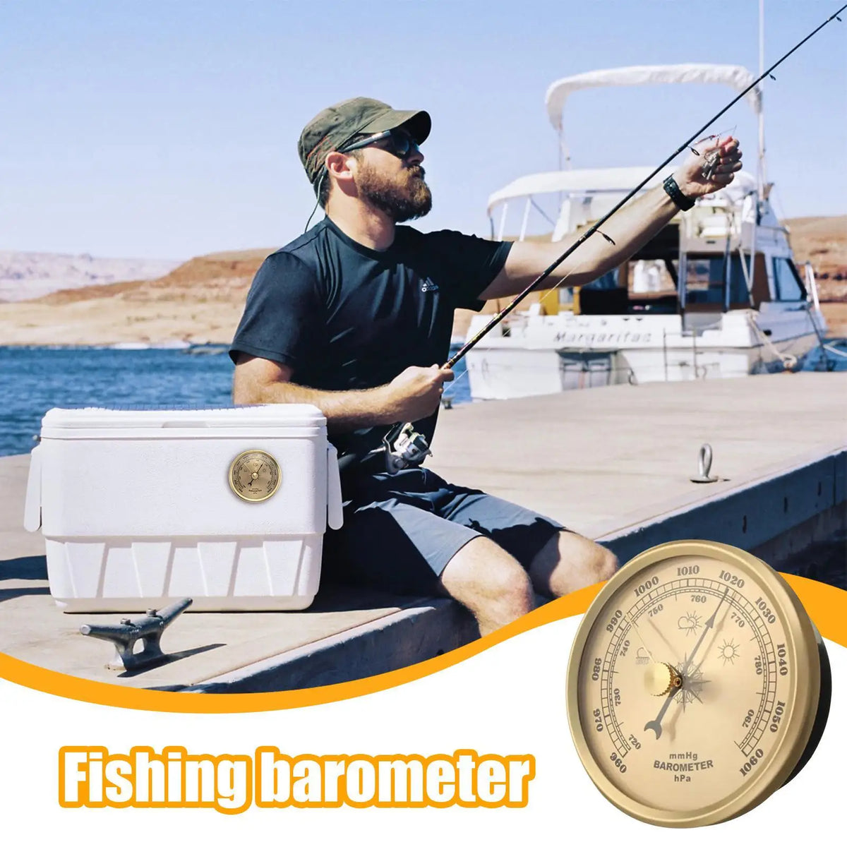 Portable Analog Barometer for Fishing, Hiking & Camping Portable Barometer Axl