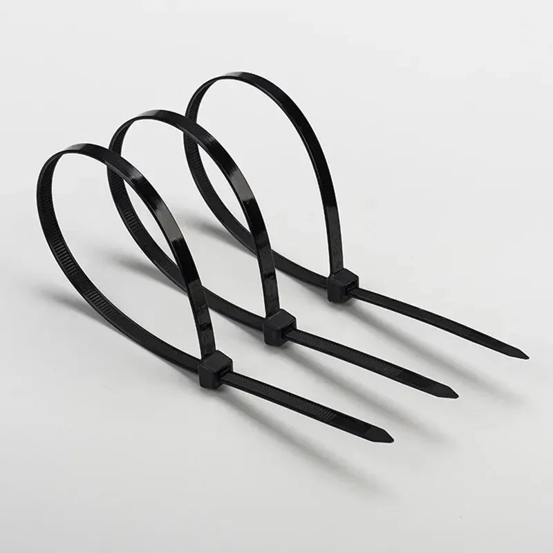 Black Nylon Cable Ties 250PCS – Self-Locking Zip Wrap Straps Nylon Cable Ties Axl