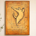 Vitruvian Man Peel-and-Stick Wall Poster – Waterproof PVC HD Art Wall Art Poster Axl White09 60X90cmNoframe