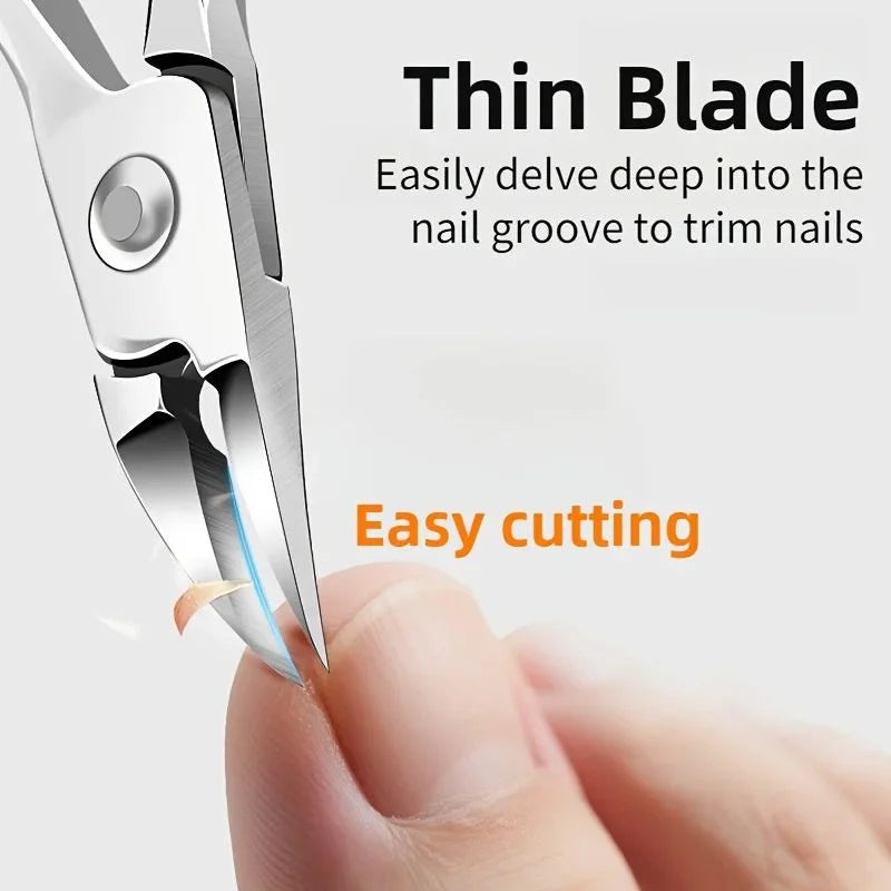 Stainless Steel Toenail Clippers – Slanted Tip for Thick Nails Nail Clippers Axl