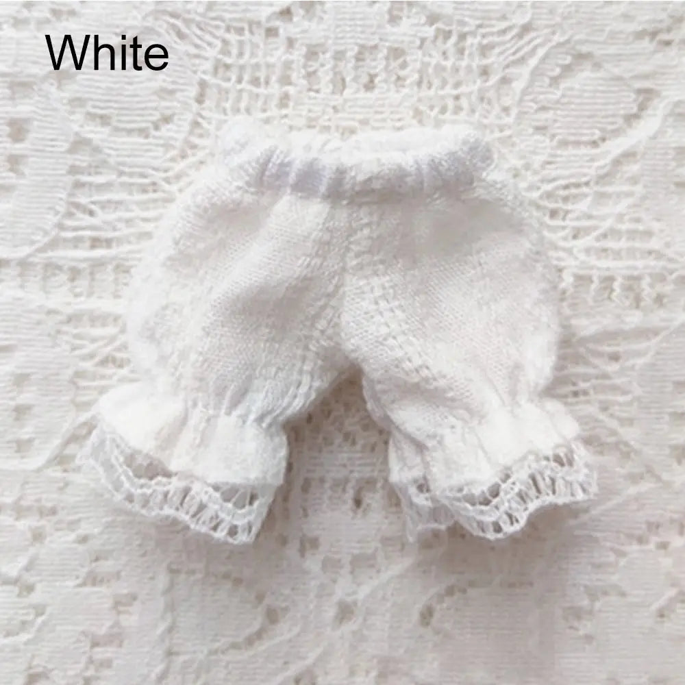 Cotton Lantern Shorts for 1/11 OB11 & 1/12 BJD Dolls Doll Clothing Axl White