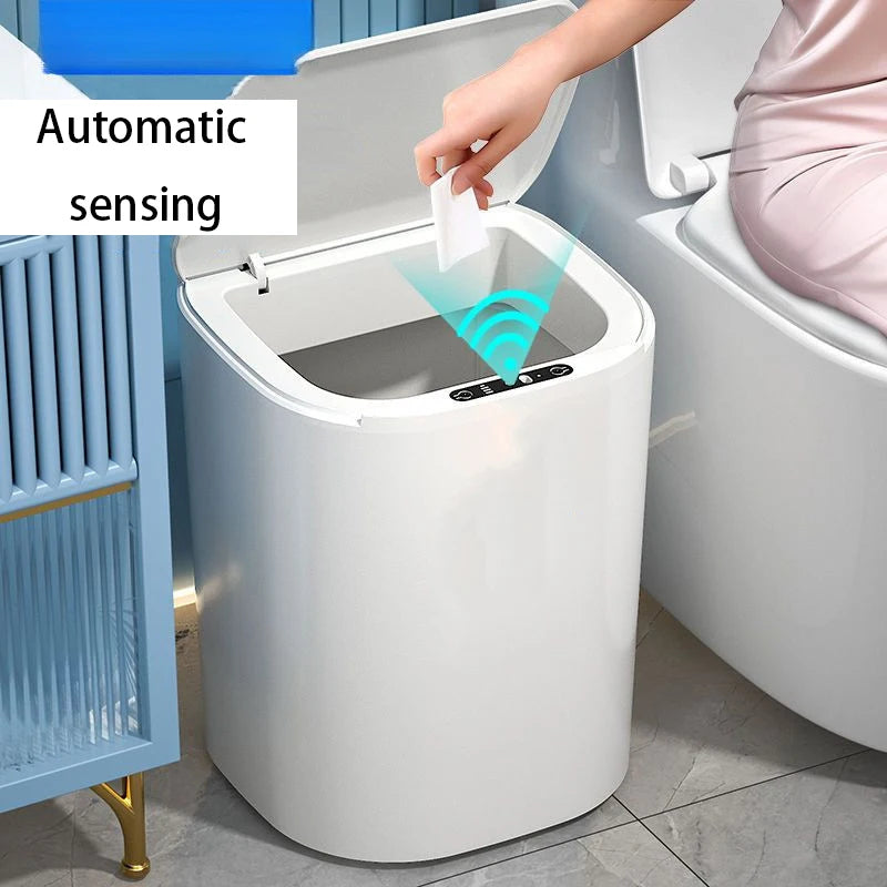 Smart Sensor Trash Can 15L – Auto-Open Odor-Control Waste Bin Sensor Trash Can Axl