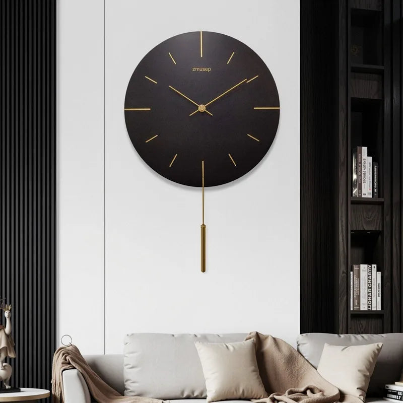 Nordic Silent Pendulum Wall Clock – Minimalist Resin Decor Pendulum Wall Clock Axl