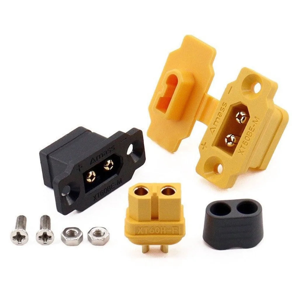 Amass XT60BE-M-F Connector Set – RC FPV ESC Plug with Cover RC Connector Set Axl