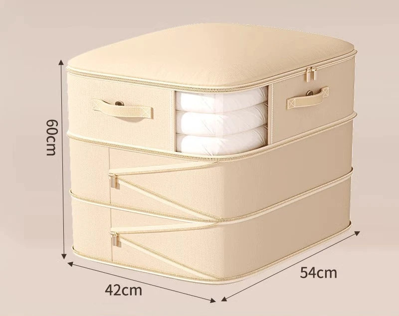 Vacuum Compression Storage Bags – Large Capacity for Quilts Vacuum Storage Bags Axl Beige-3 Layers