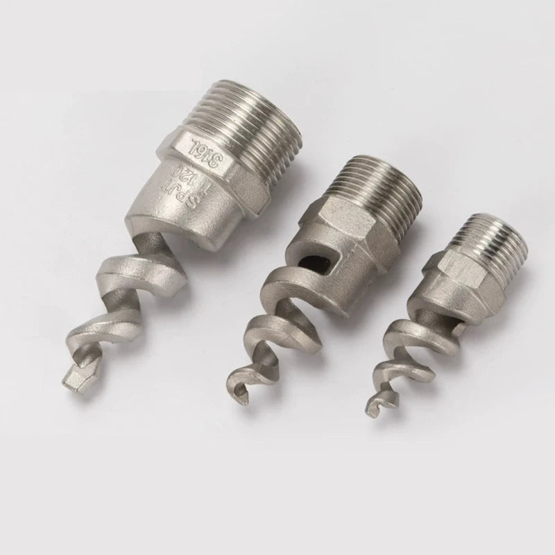 Spiral Cone Spray Nozzle 1/2" 3/4" 1" Stainless Steel Wide Angle Spray Nozzle Axl