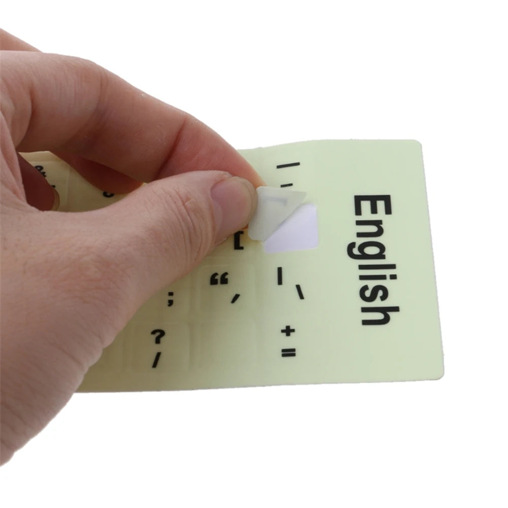 Luminous Keyboard Stickers – Multi-Language Glow in Dark Keyboard Stickers Axl