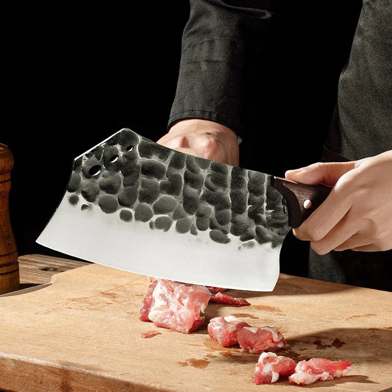 Forged Stainless Steel Kitchen Knife Set – Cleaver & Slicer Kitchen Knife Set Axl