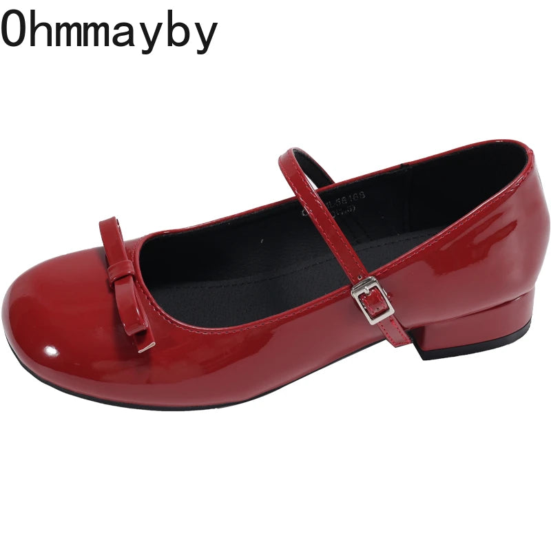 Women's Mary Jane Pumps – Butterfly-Knot Square Heel Dress Shoe Mary Jane Pumps Axl