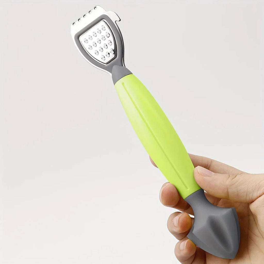 Lemon Zester & Juicer with Built-In Grater | Stainless Steel Citrus Zester Juicer Axl