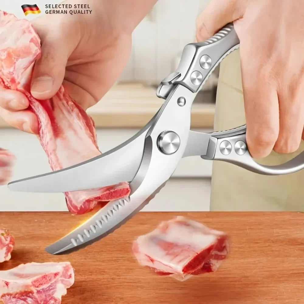 PLYS Heavy-Duty Stainless Steel Kitchen Scissors | Bone & Fish Kitchen Scissors Axl