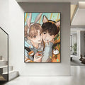 Comic Anime HD Art Poster – Waterproof Sticky Wall Decor Wall Art Poster Axl White4 50X70cmNoframe