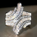 Huitan Cubic Zirconia Pave Ring – Wedding & Party Jewelry Fashion Ring Axl T0525 6