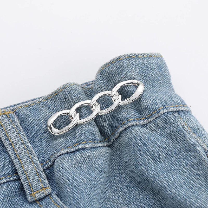 Adjustable Waist Tightener Clip – Metal Snap Button for Jeans Waist Adjuster Clip Axl A1