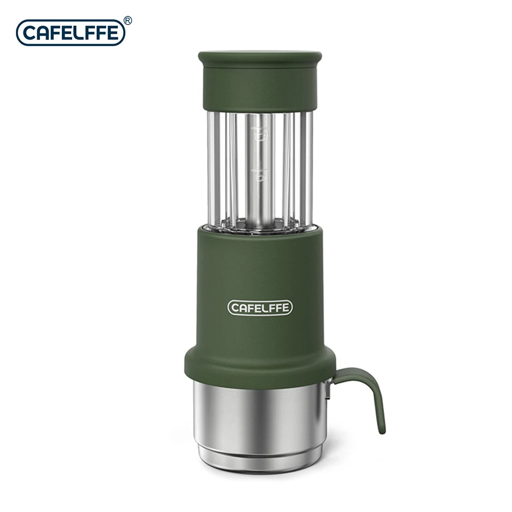CAFELFFE 2-in-1 Portable Espresso Machine for Travel & Camping Portable Espresso Machine Axl Green Saudi Arabia