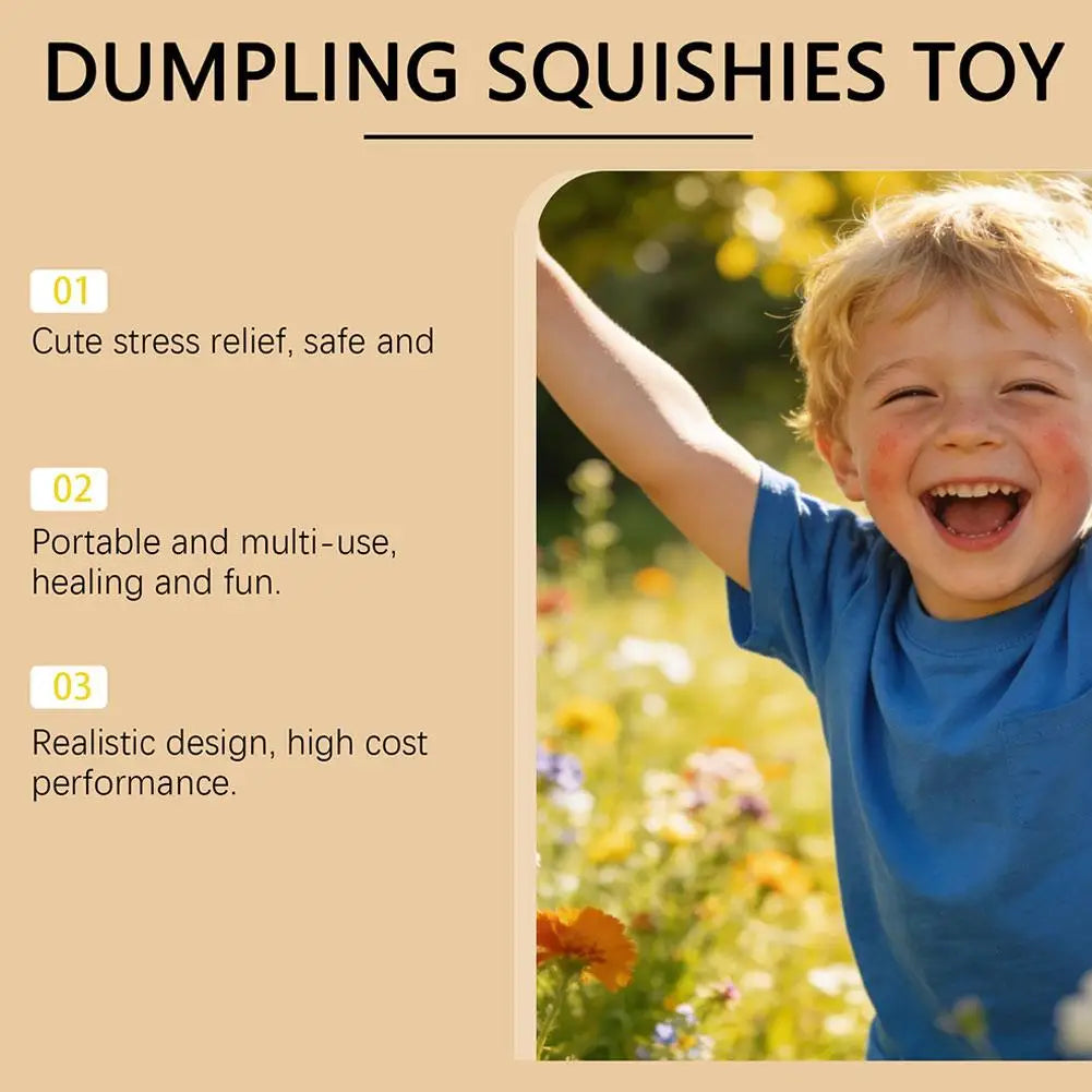 Steamed Bun Squishy Squeeze Fidget Toy – Sensory Party Gift Squishy Fidget Toy Axl