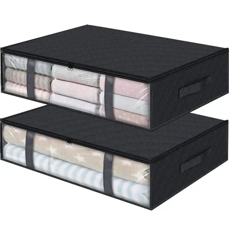 Underbed Storage Bag – Foldable Dustproof Quilt Organizer Underbed Storage Bag Axl