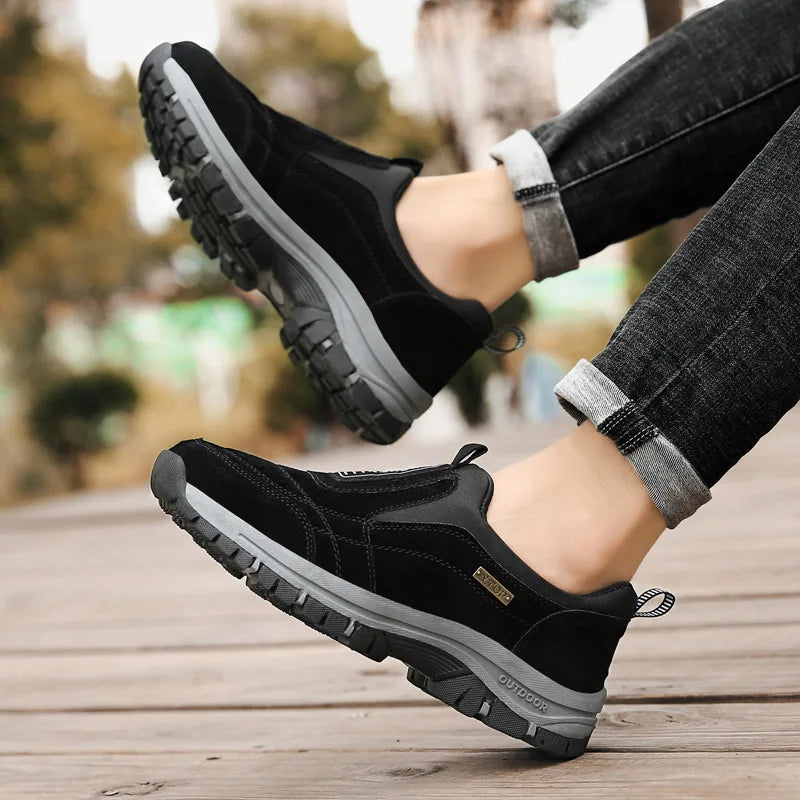 Men's Slip-On Canvas Sneakers – Breathable Casual Walking Shoes Men's Slip-On Sneakers Axl