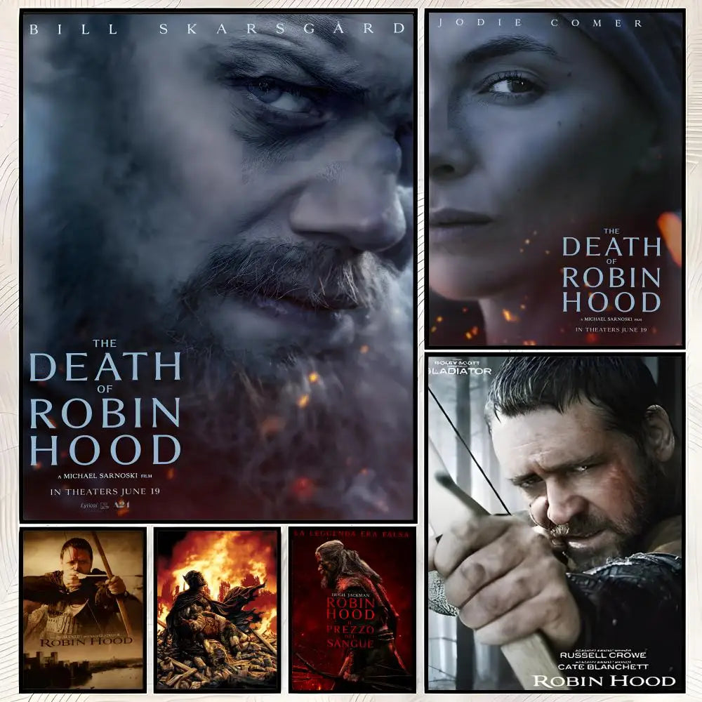 Death of Robin Hood Movie Poster – HD Self-Stick PVC Wall Art Movie Wall Poster Axl