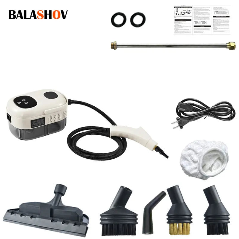 BALASHOV 2500W Handheld Steam Cleaner – Car, Home & AC Handheld Steam Cleaner Axl