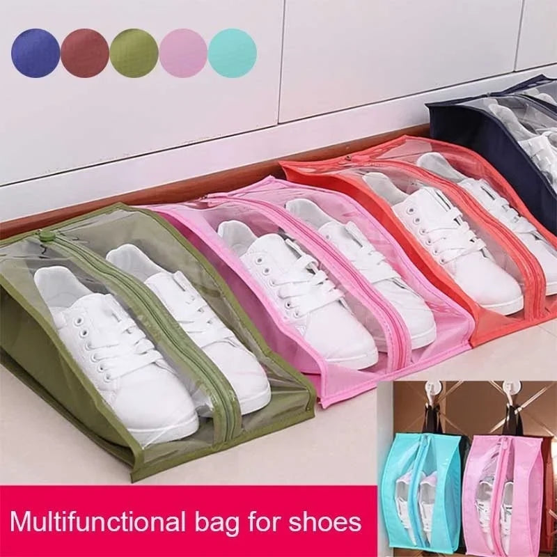 Portable PVC Shoe Storage Bag – Waterproof Dustproof Organizer Shoe Storage Bag Axl