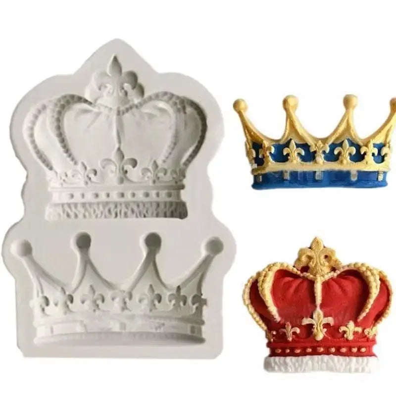 3D Crown Silicone Mold – Fondant, Candy, Clay & Resin Mold Silicone Baking Mold Axl