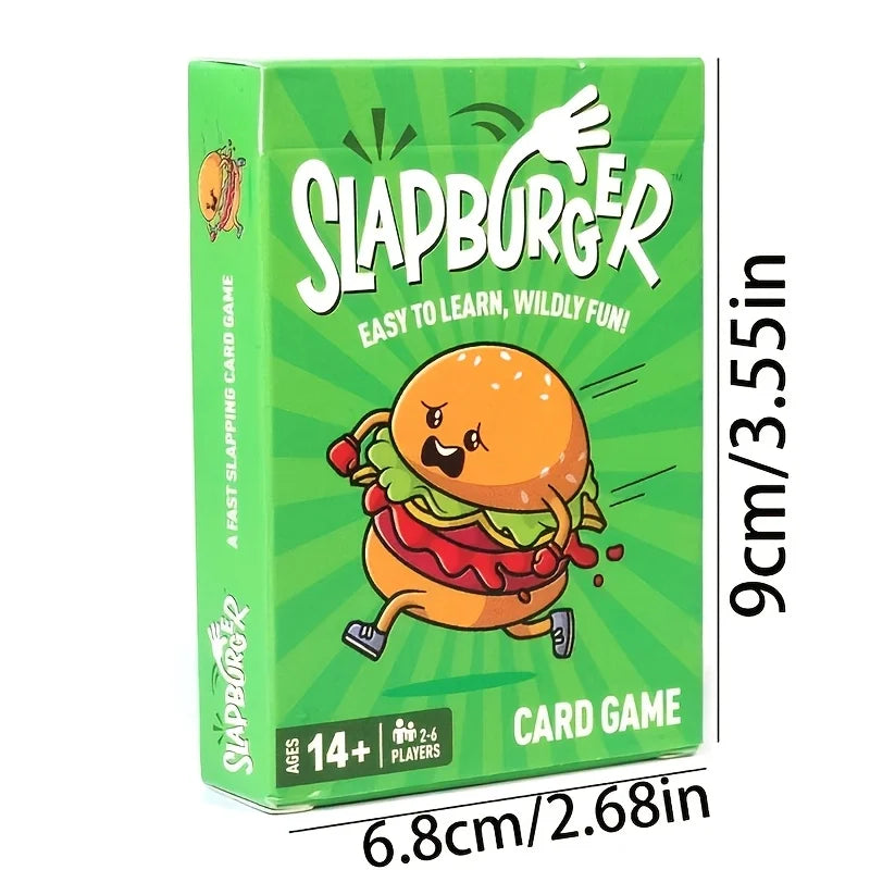 Slapburger Card Game – Fast Slap Strategy Party Game for 2-6 Party Card Game Axl