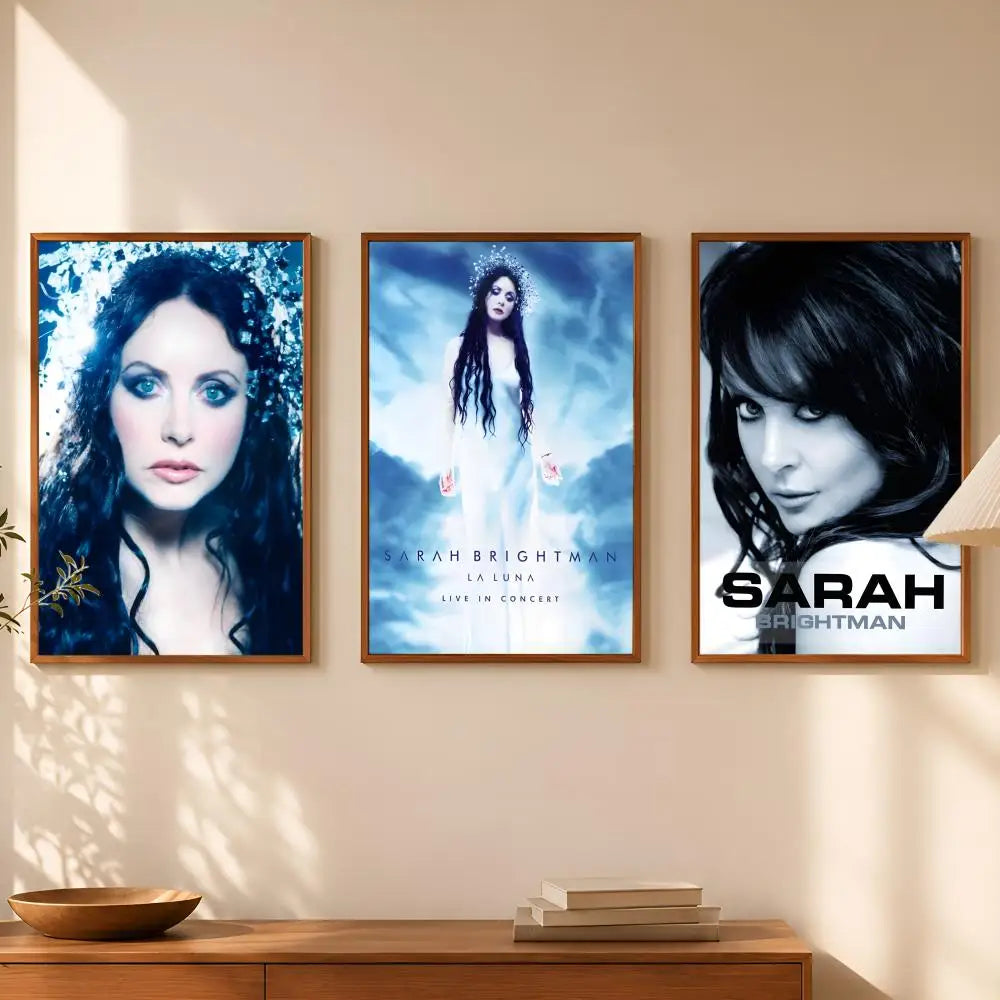 Sarah Brightman La Luna Wall Art Poster – Self-Stick HD Decor Wall Art Poster Axl