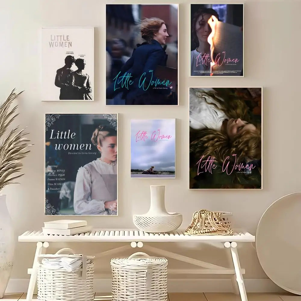 Little Women Movie Poster – HD Self-Adhesive Waterproof Wall Art Movie Wall Poster Axl