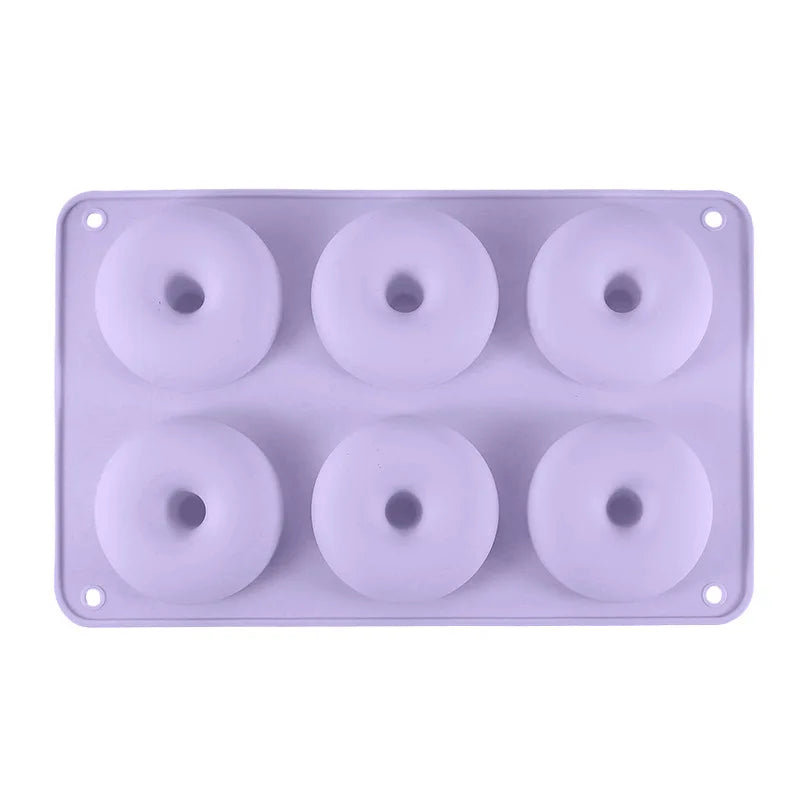 Food Grade Silicone Donut & Macaron Mold | Cookie Baking Tool Silicone Baking Mold Axl Purple