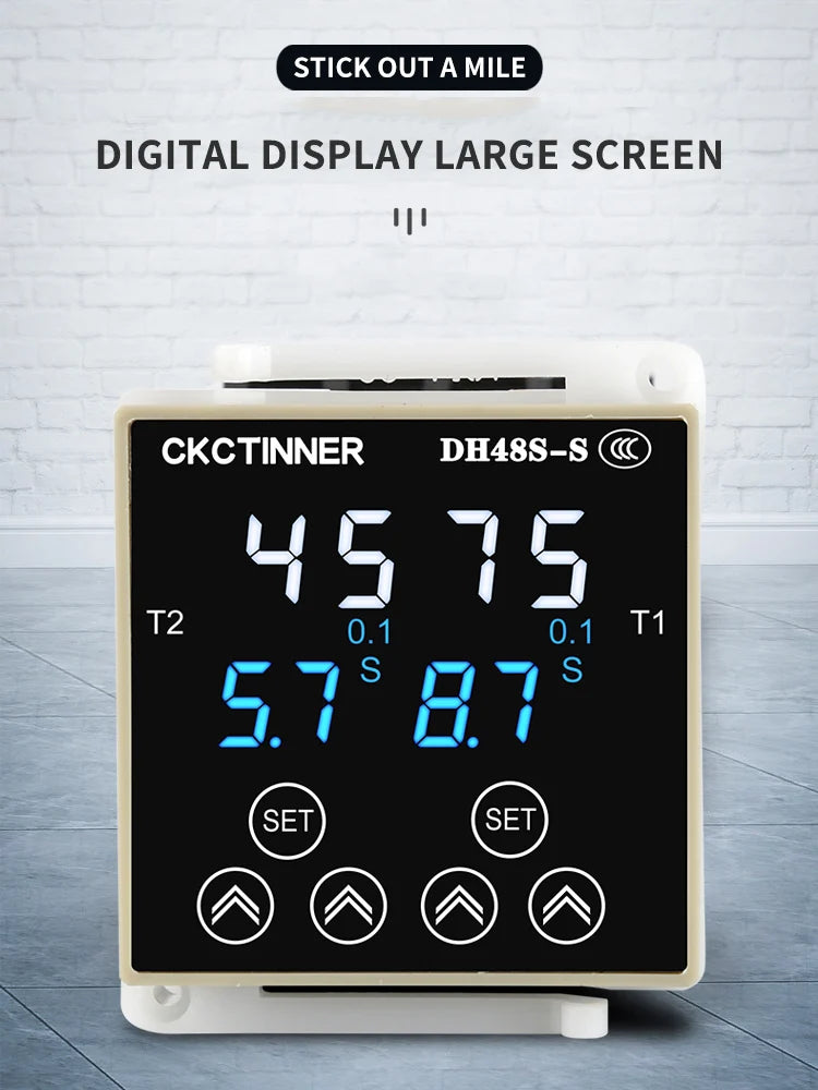 DH48S Digital Time Relay Programmable Cycle Delay Din Rail Digital Time Relay Axl