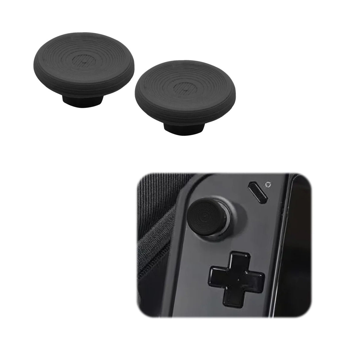 Legion Go Joystick Cap PLA Replacement – Anti-Slip, 4 Colors Controller Joystick Cap Axl black