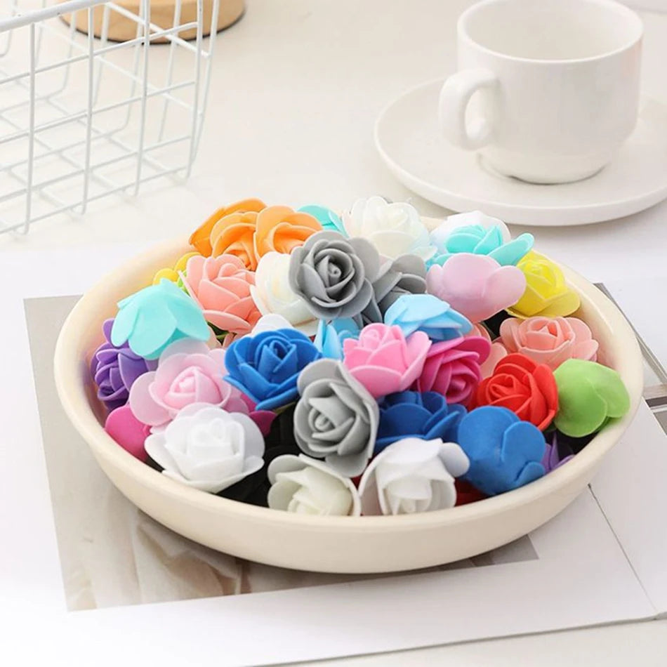 PE Foam Artificial Rose Flower Heads | Wedding & Party Decor Artificial Flower Heads Axl