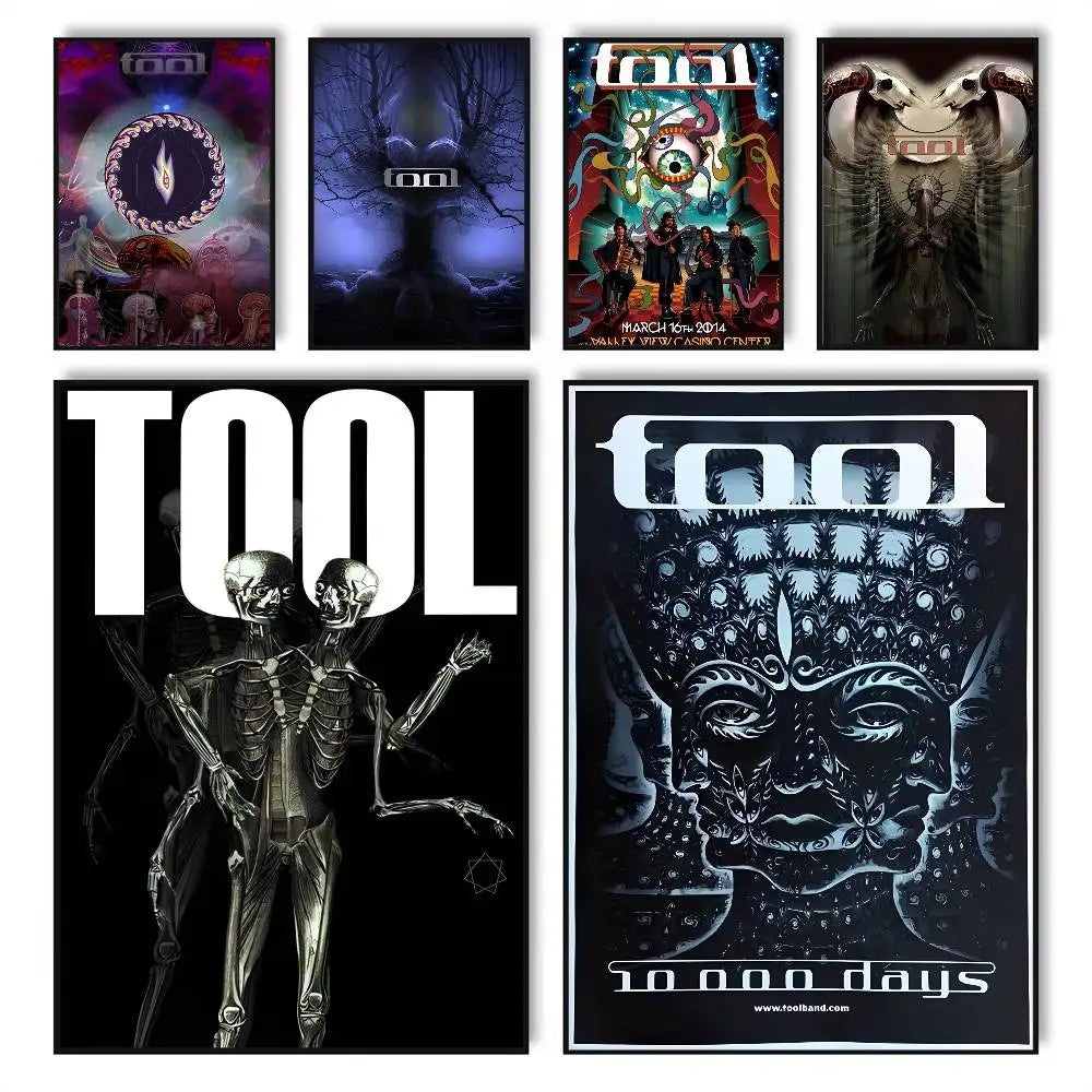 Tool Band Lollapalooza Texas Poster – Waterproof Self-Adhesive Concert Wall Poster Axl