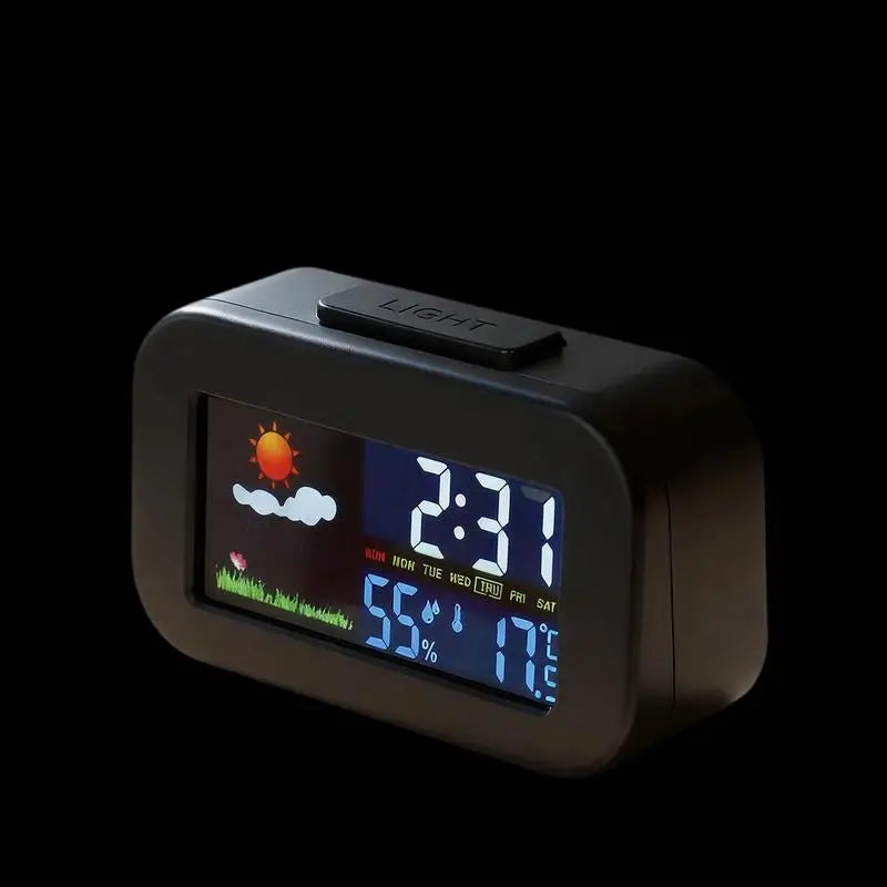 Weather Station Clock – Color Display Temp & Humidity Monitor Weather Station Clock Axl Default Title