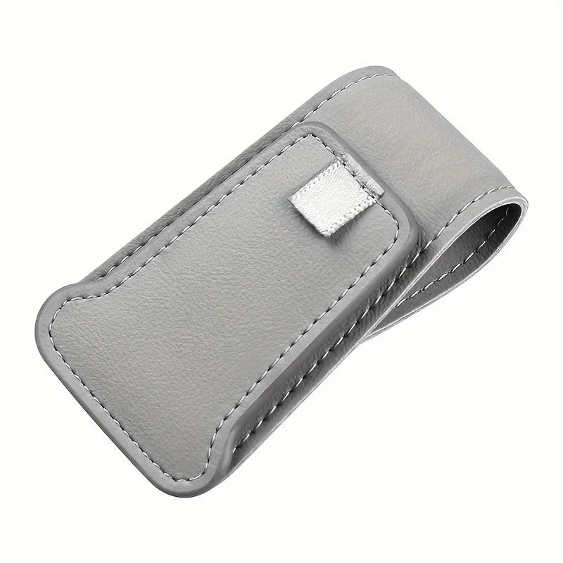 Magnetic Car Sun Visor Glasses Holder Clip | Universal Fit Car Glasses Holder Axl grey