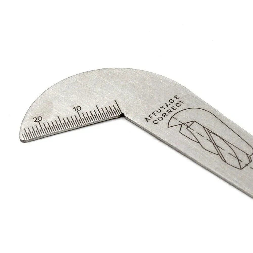 118° Double-Sided Drill Gauge – Stainless Steel Measuring Tool Drill Measuring Gauge Axl