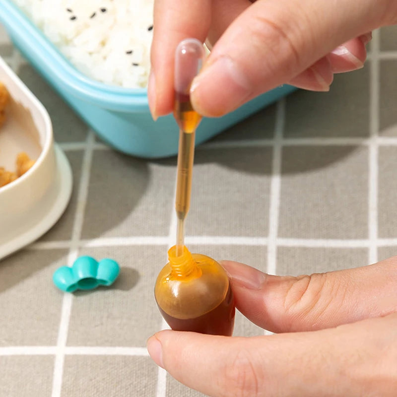 Mini Condiment Squeeze Bottles – Portable Sauce Jars Set 3/4 Pc Condiment Squeeze Bottles Axl