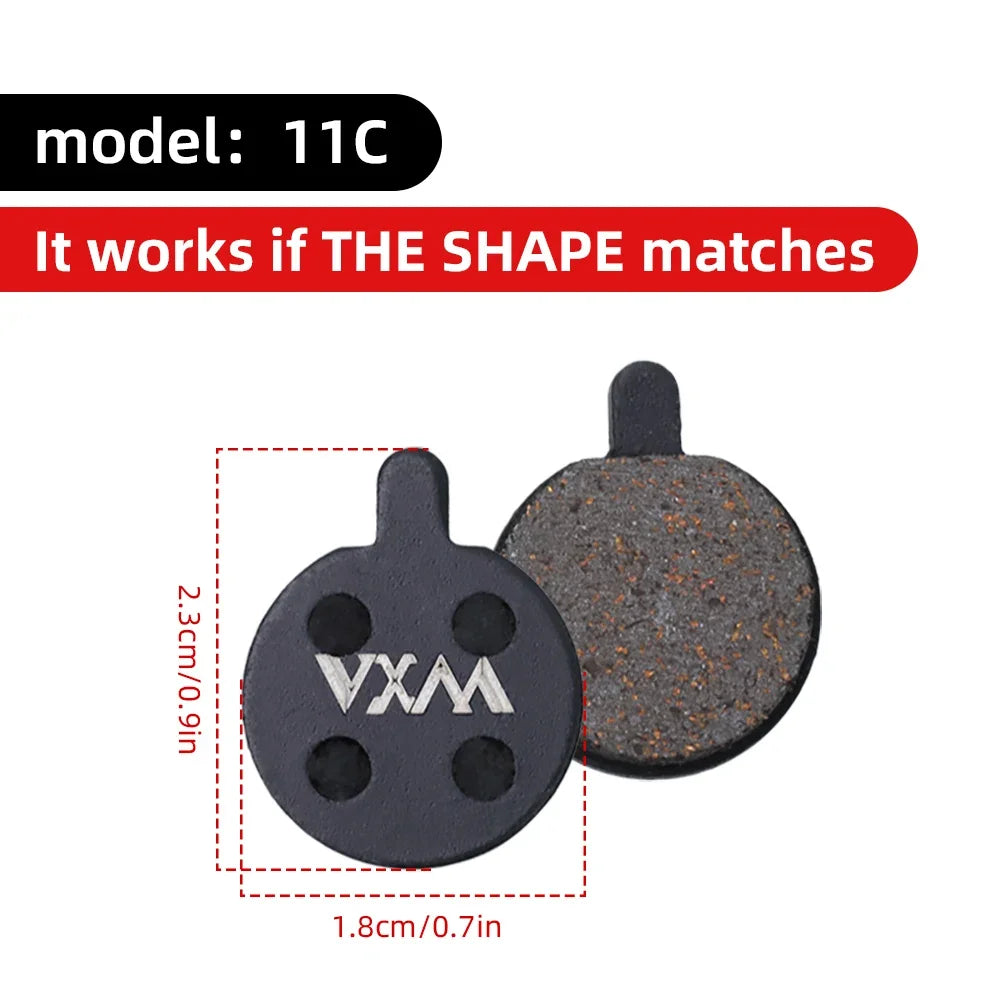 VXM MTB Hydraulic Disc Brake Pads – Semi-Metal, Quiet & Durable Disc Brake Pads Axl 11C