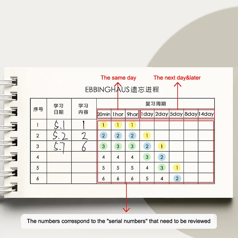 Portable Spiral Vocabulary Notepad | Pocket Shorthand Notebook Spiral Notepad Axl
