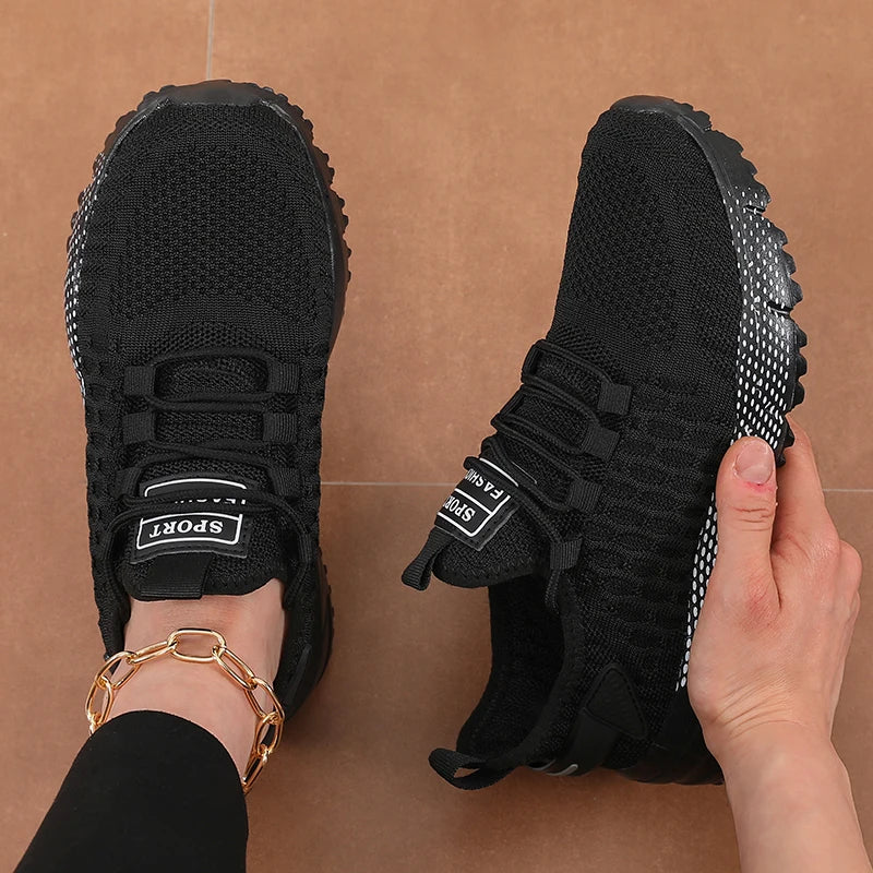Women's Mesh Lightweight Breathable Running Sneakers Women's Running Sneakers Axl black 40