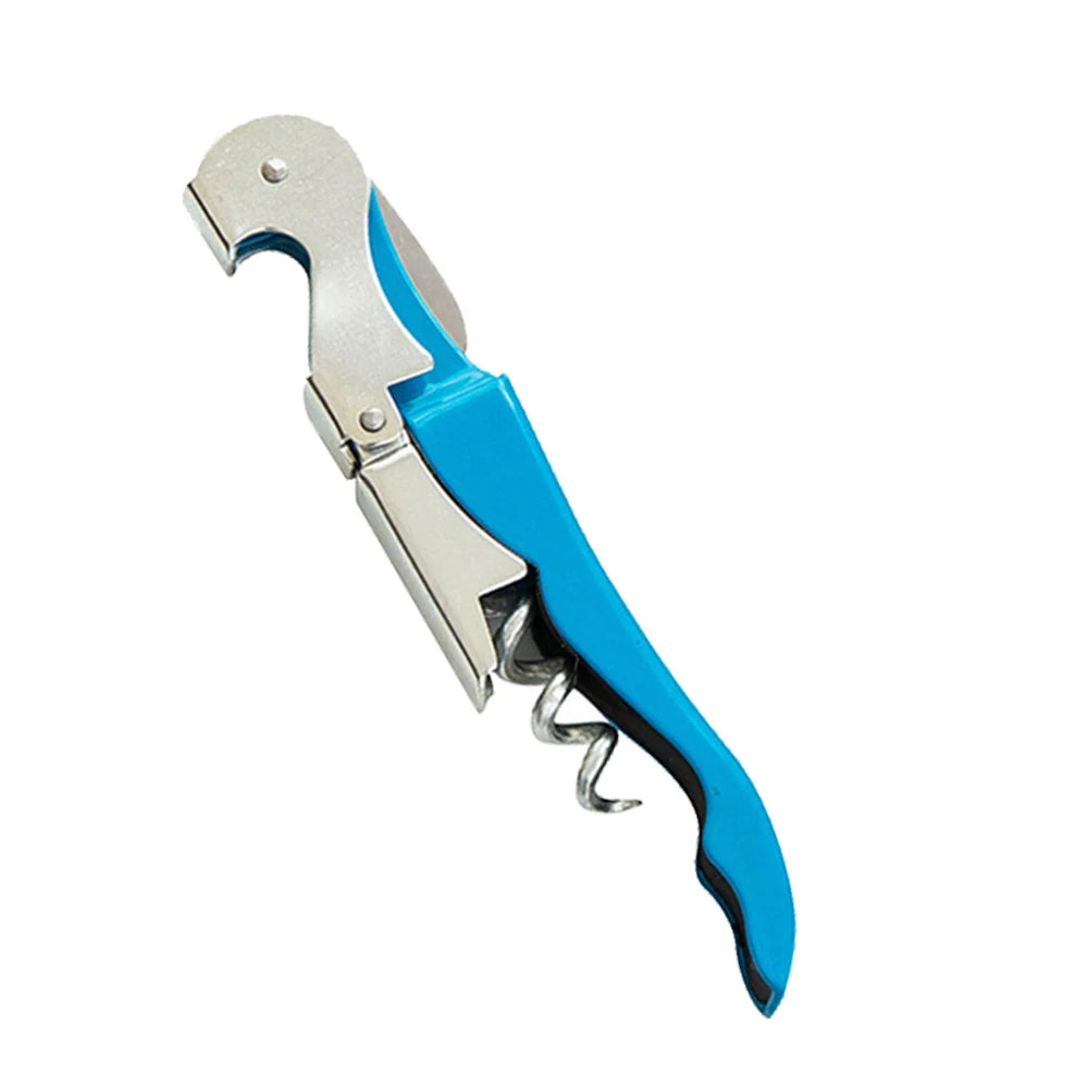 Stainless Steel Corkscrew & Bottle Opener – Multifunction Bar Tool Corkscrew Bottle Opener Axl Blue