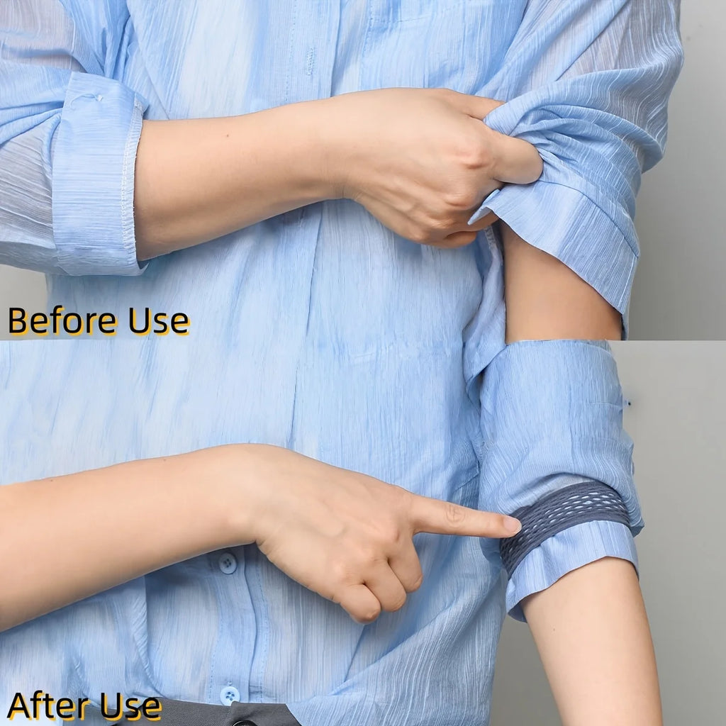 12-Pack Elastic Anti-Slip Arm Bands – Sleeve Cuff Holders Sleeve Cuff Bands Axl
