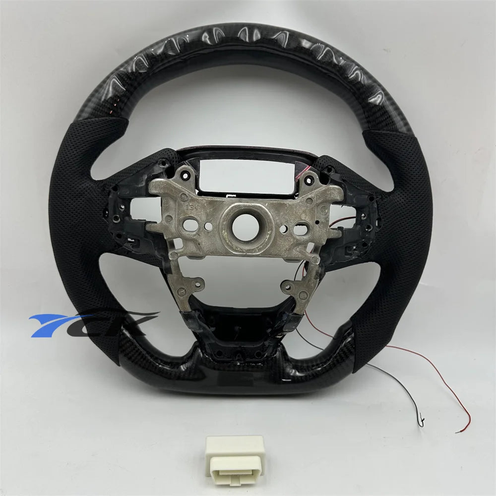 LED Steering Wheel Honda Civic 2016–2021 Carbon Fiber Leather Custom Steering Wheel Axl