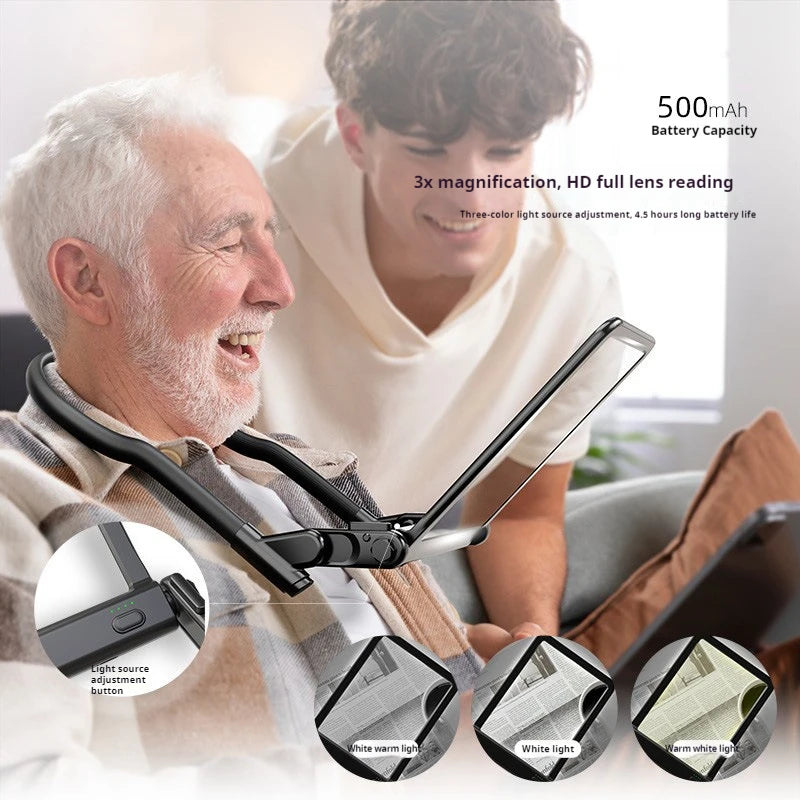 HD LED Magnifying Glass – Hands-Free, Handheld & Desktop LED Magnifying Glass Axl