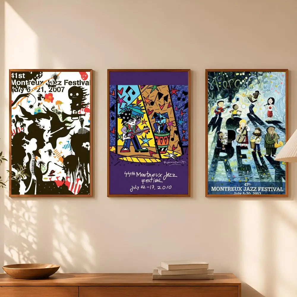 Montreux Jazz Festival Wall Poster – Self-Stick HD Waterproof Art Wall Art Poster Axl
