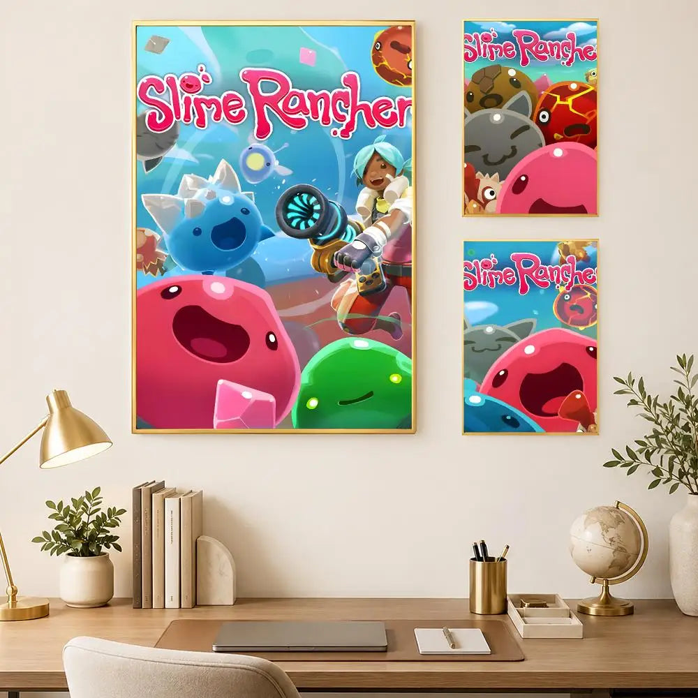 Slime Rancher Game Poster – Self-Stick HD Waterproof Wall Art Wall Art Poster Axl