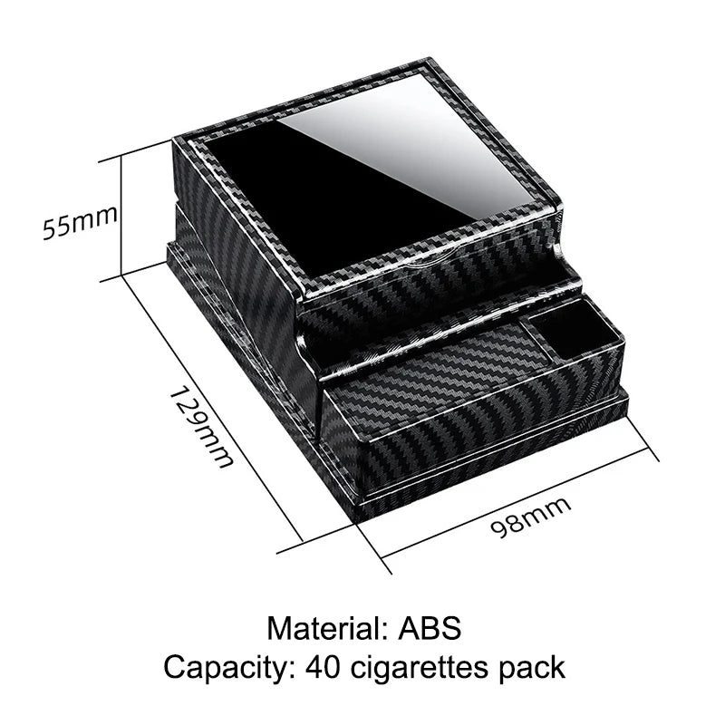 Auto-Eject Cigarette Case | 40-Capacity Portable ABS Dispenser Cigarette Dispenser Case Axl