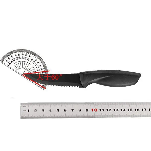 Serrated Steak Knife Set – Stainless Steel & Plastic Handle Steak Knife Set Axl